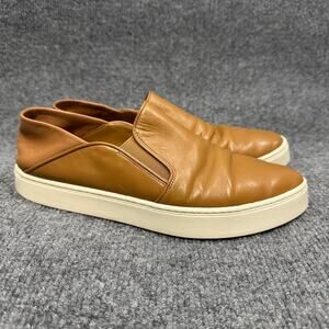 Vince Women’s Garvey Sneakers Point Toe Slip On Soft Leather Shoes Quiet Lux 8